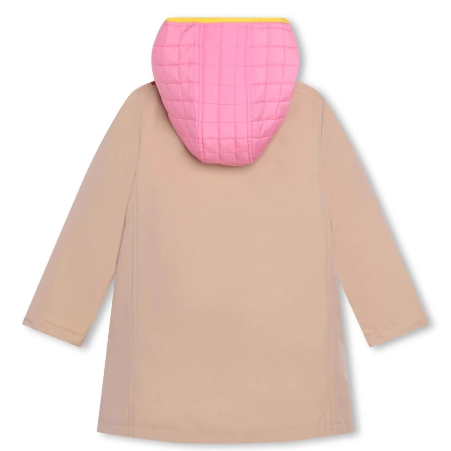 MARC JACOBS Girls Sand Hooded Trench Coat for Kids