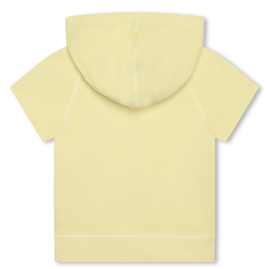 ZADIG & VOLTAIRE Girls' Yellow Cotton Fleece Sweatshirt - Soft & Cozy Pullover
