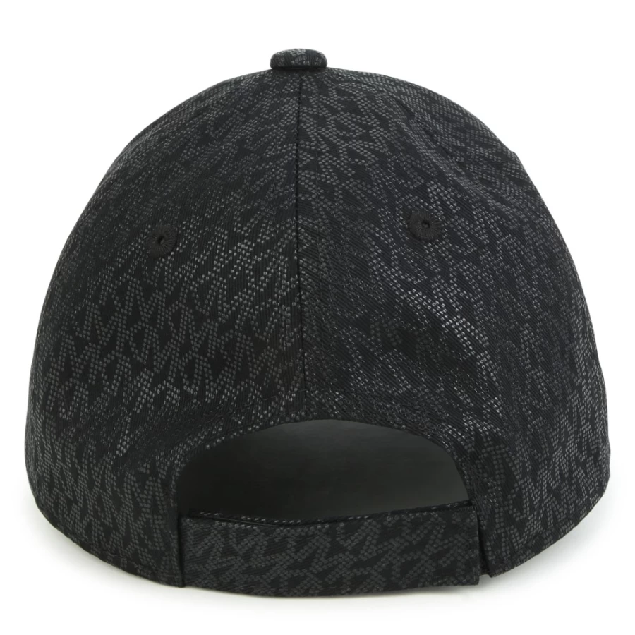 MICHAEL KORS Black Embroidered Cotton Cap for Girls - Stylish & Comfortable