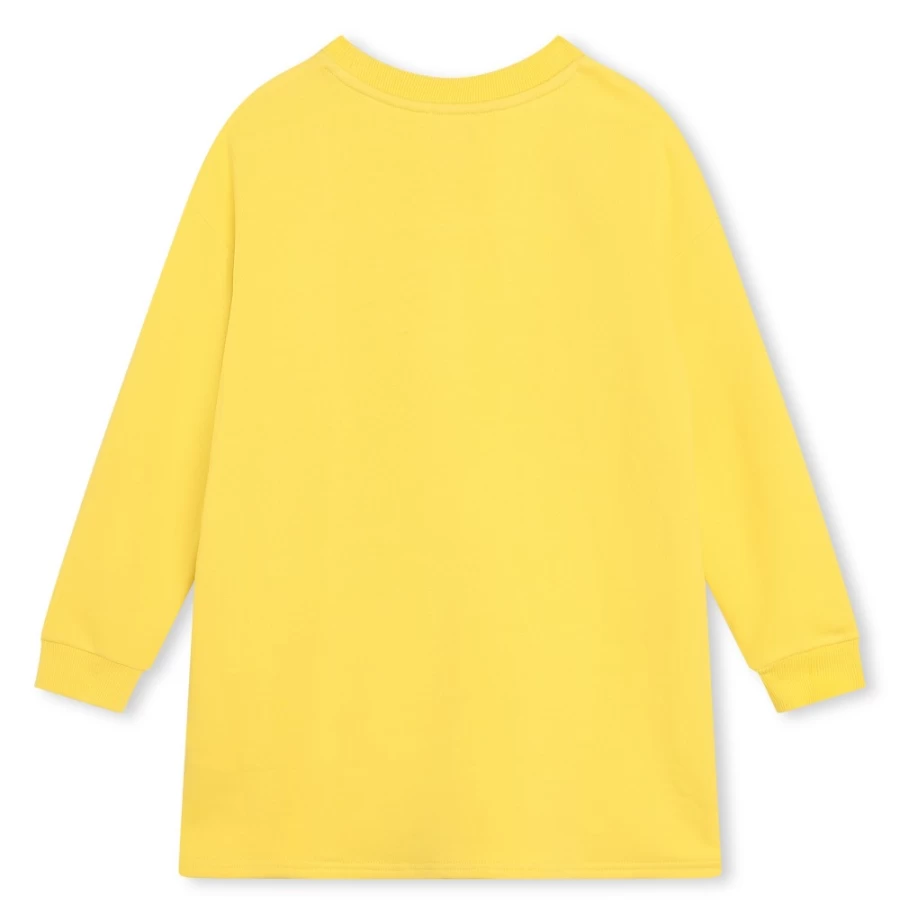MARC JACOBS Girls' Yellow Fleece Dress - Soft & Warm Winter Dress for Kids