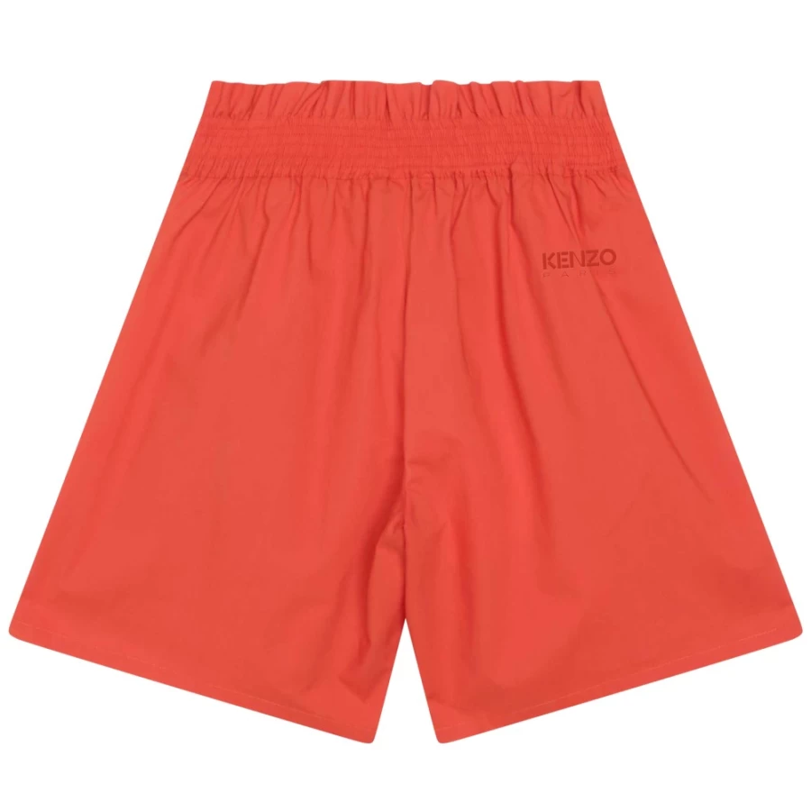 KENZO KIDS Girls Cadmium Red Short - Stylish and Comfortable Shorts for Girls