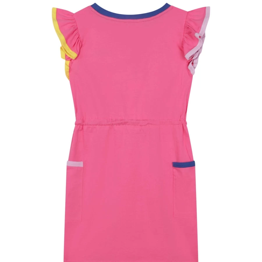 SONIA RYKIEL Girls Rasberry Sleeveless Cotton Dress - Comfortable & Stylish Summer Outfit