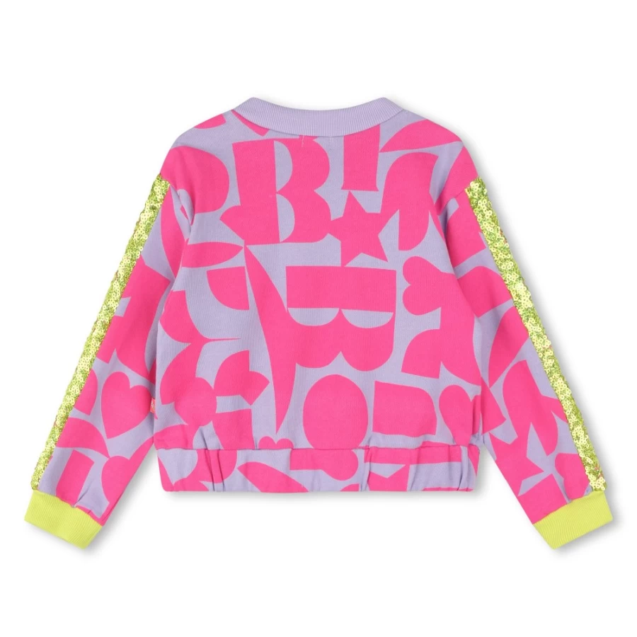 BILLIEBLUSH Girls' Fleece Sweatshirt in Malabar Fluorescent - Soft & Cozy Pullover