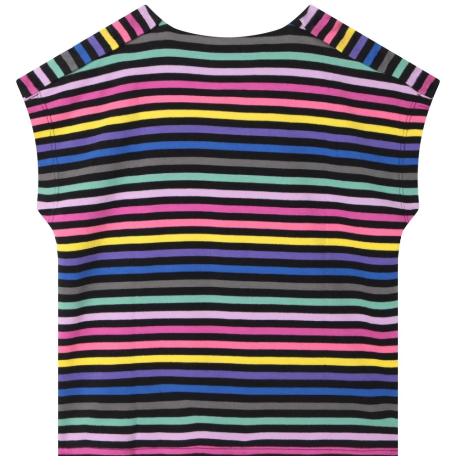 SONIA RYKIEL Girls' Multicoloured Short-Sleeved Cotton T-Shirt - Stylish & Comfortable