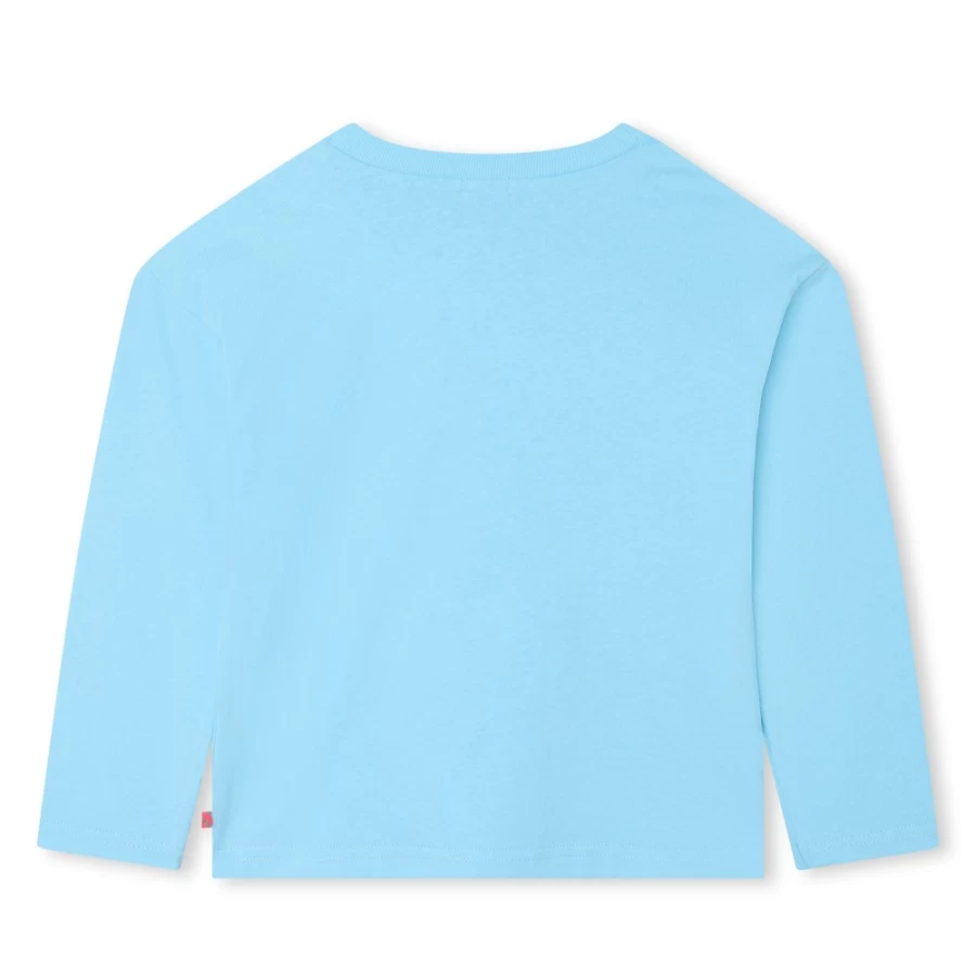 BILLIEBLUSH Girls' Cotton T-Shirt in Blue Dish - Soft Comfortable Tee