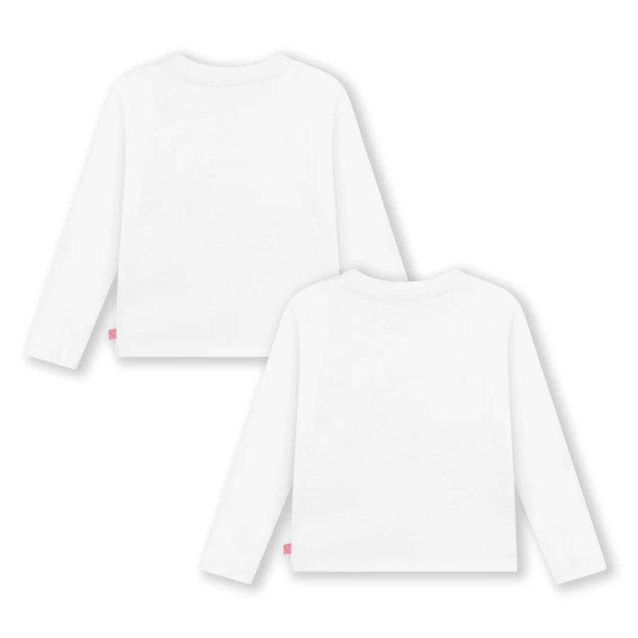 BILLIEBLUSH Girls Ivory T-Shirt Set Of 2 - Cute Cotton Tees For Girls