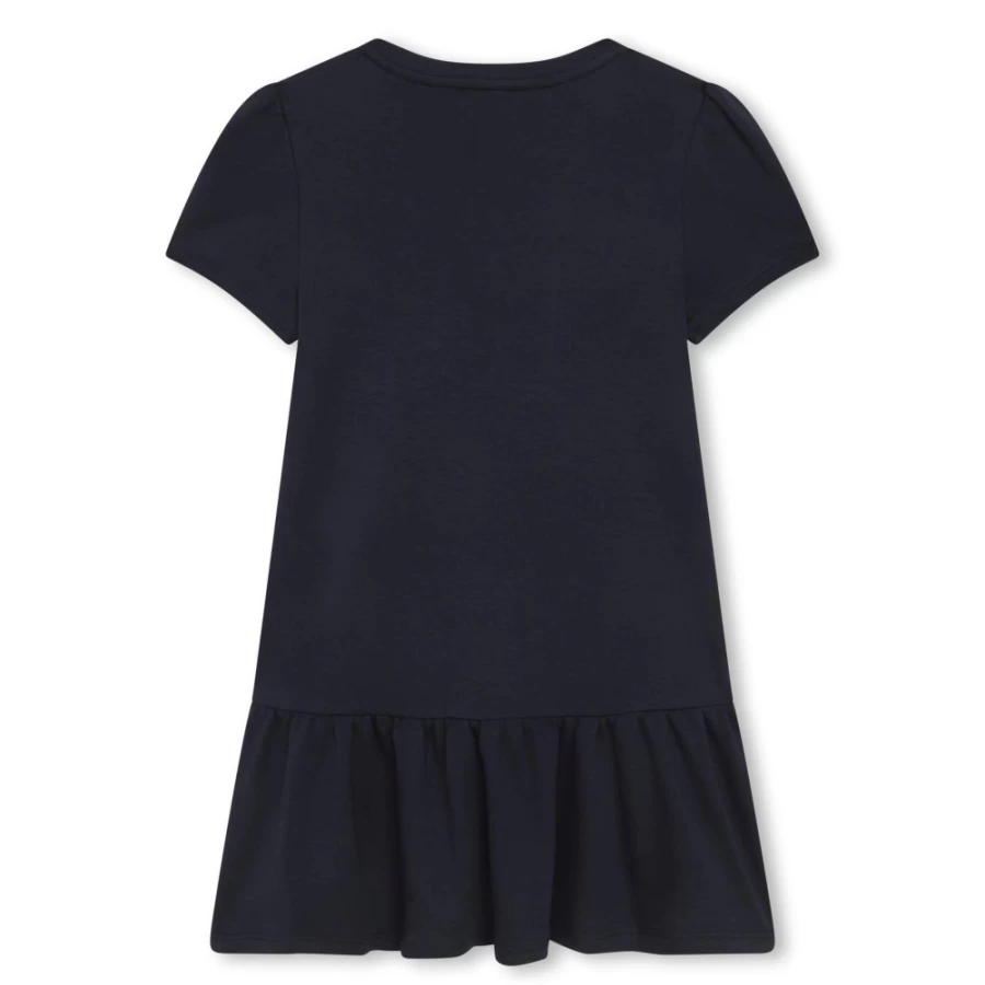 MARC JACOBS Girls Navy Cotton Short-Sleeved Dress