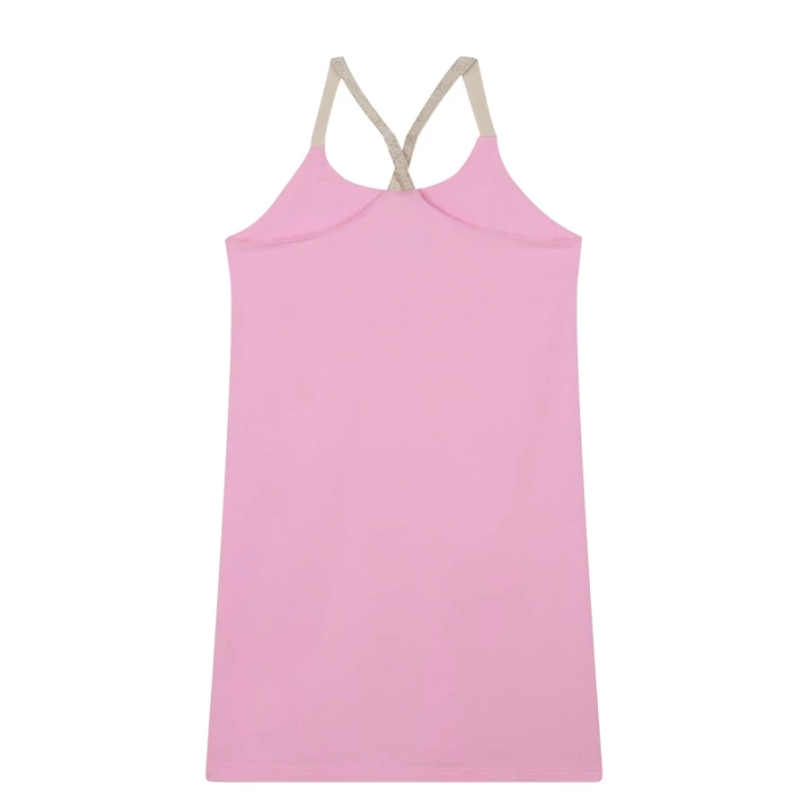 KARL LAGERFELD KIDS Girls Pink Strappy Beach Dress for Summer