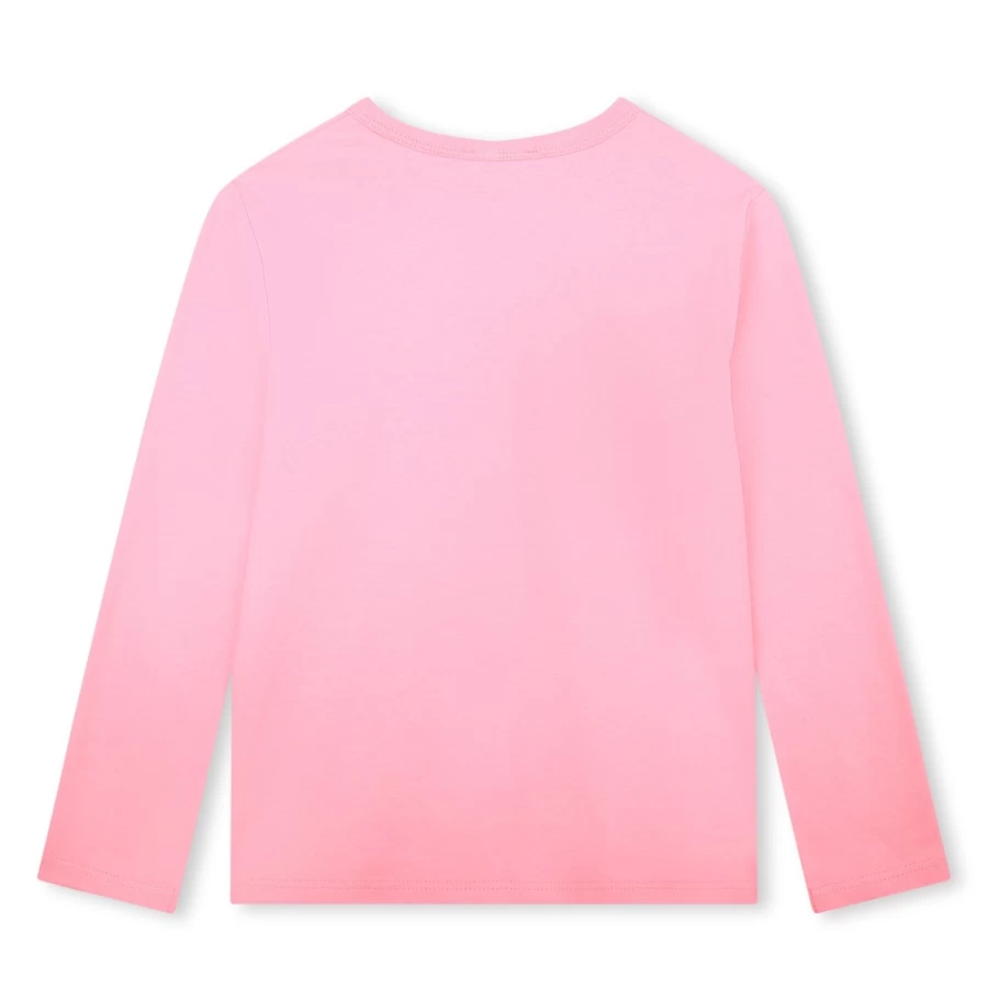 MARC JACOBS Girls' Apricot Long-Sleeve T-Shirt for Kids