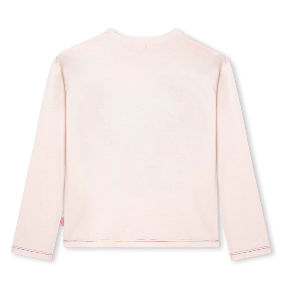 BILLIEBLUSH Ivory Long-Sleeved T-Shirt for Girls - Soft Cotton Comfort Fit Top