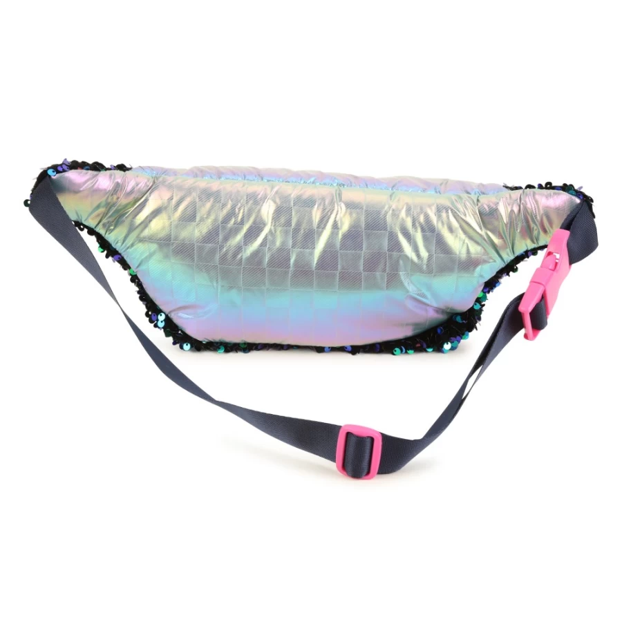 BILLIEBLUSH Multicoloured Sequins Belt Bag for Girls - Sparkling Crossbody Purse