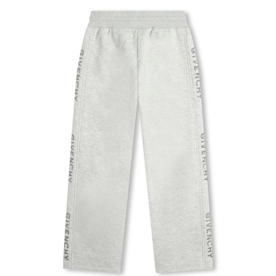 GIVENCHY Pale Blue Wide-Leg Fleece Trousers for Girls