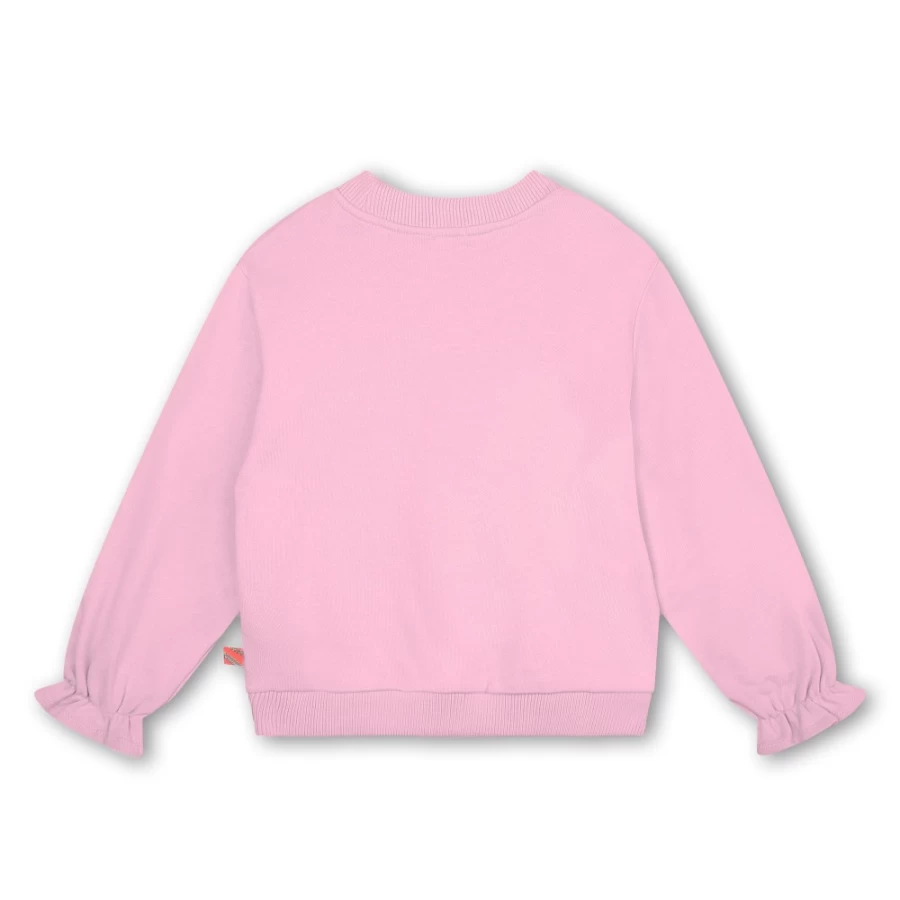 BILLIEBLUSH Pink Fleece Sweatshirt for Girls - Cozy & Stylish Pullover