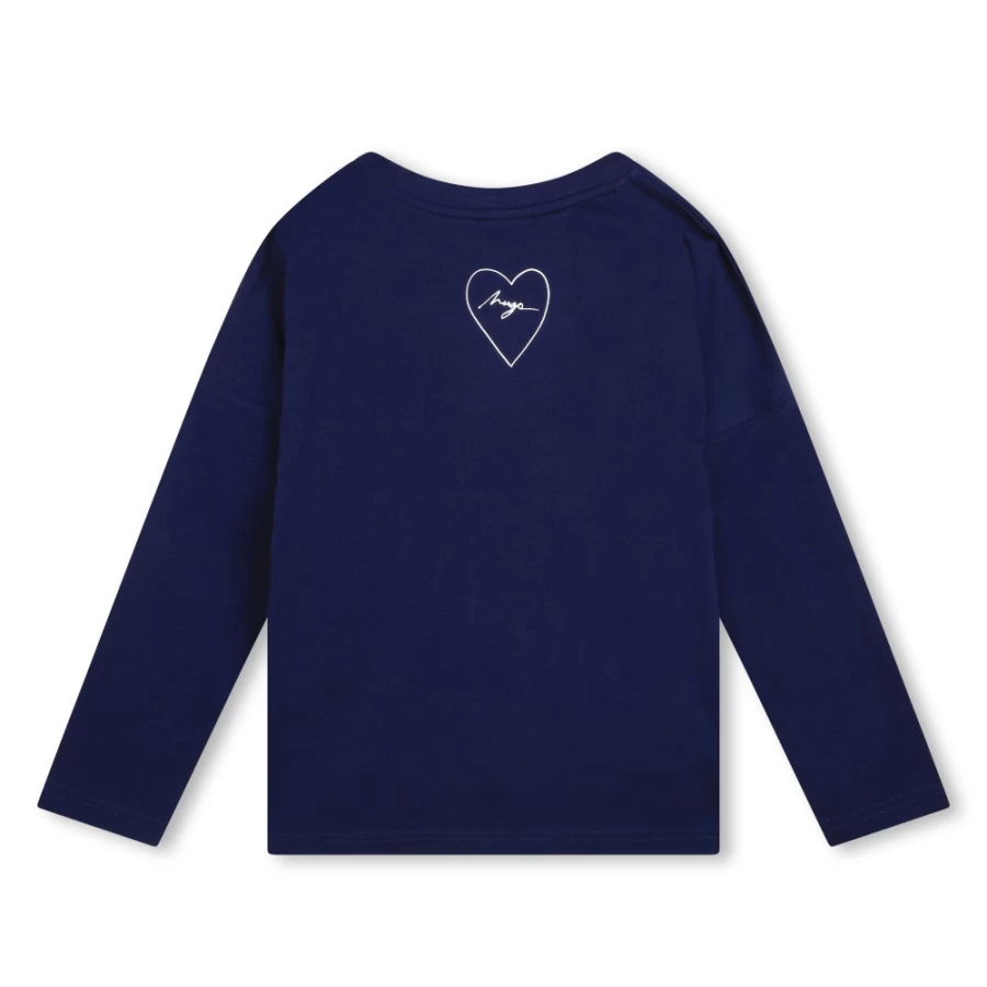 SONIA RYKIEL Girls' Pink Washed Short-Sleeved Cotton T-Shirt for Kids